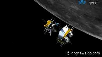 Chinese capsule with moon rocks begins return to Earth