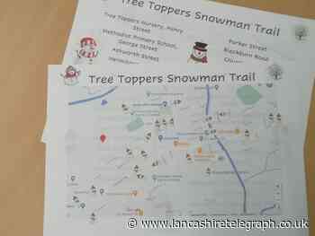 Rishton children on hunt for snowmen on nursery's Christmas trail