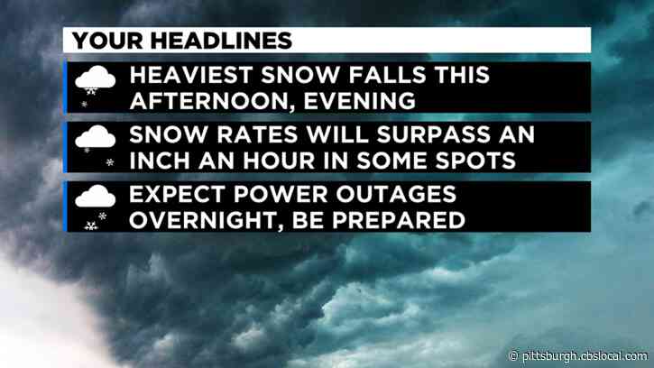 Pittsburgh Weather: Snow Expected To Begin Wednesday Afternoon, High Totals Forecast