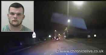 Dramatic footage of danger driver being arrested after police chase