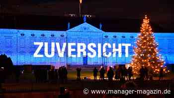 Schloss Bellevue: Licht-Botschaften auf Frank-Walter Steinmeiers Regierungssitz