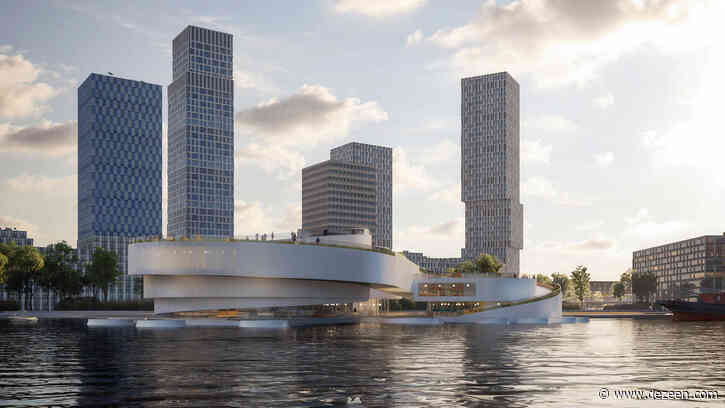 Mecanoo proposes sinuous maritime museum for Rotterdam harbour