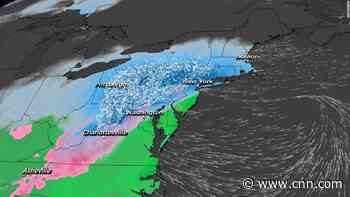 Here's when the largest snowfall is expected to hit the Northeast