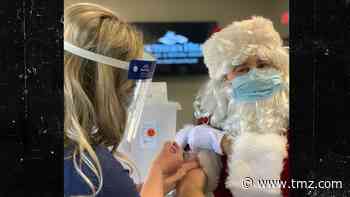 Santa Claus Gets COVID-19 Vaccine