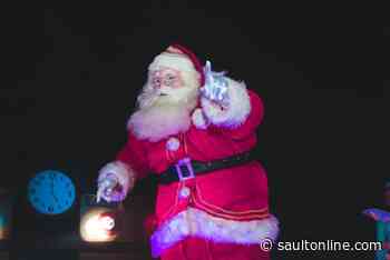 Santa visiting Sault Michigan