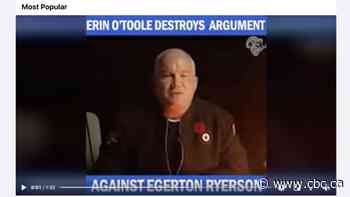 Erin O'Toole walks back claim that residential schools were designed to 'provide education'