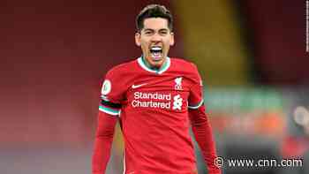 Liverpool scores a late winner against Tottenham to move to top of the English Premier League