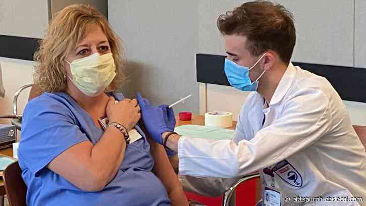 COVID-19 In Pittsburgh: Pharmacy Students Vaccinate UPMC Employees Running Vaccine Clinic