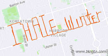 Toronto man spells out I Hate Winter with his 12km running route - blogTO