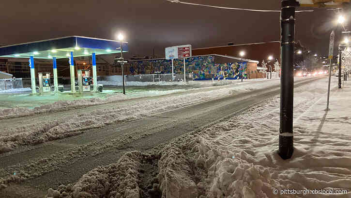 Road Crews Work Through The Night To Clear Routes For Morning Commutes