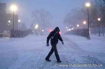 Storm Gail: Two killed in 30- to 60-car pile-up as three feet of snow hit Northeast
