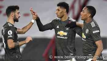 Marcus Rashford hits brace as Manchester United continue perfect away record
