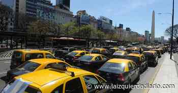 En varios puntos de Buenos Aires, protesta del sindicato de taxistas contra las aplicaciones - La Izquierda Diario