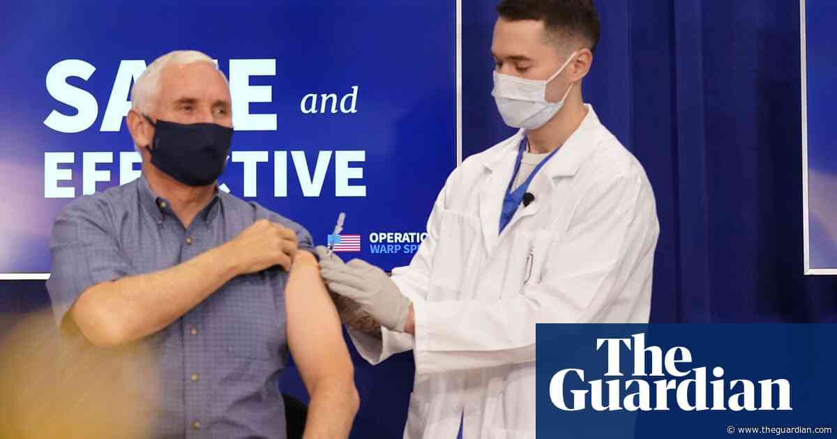 'Important and symbolic': US vice-president Mike Pence vaccinated for Covid – video