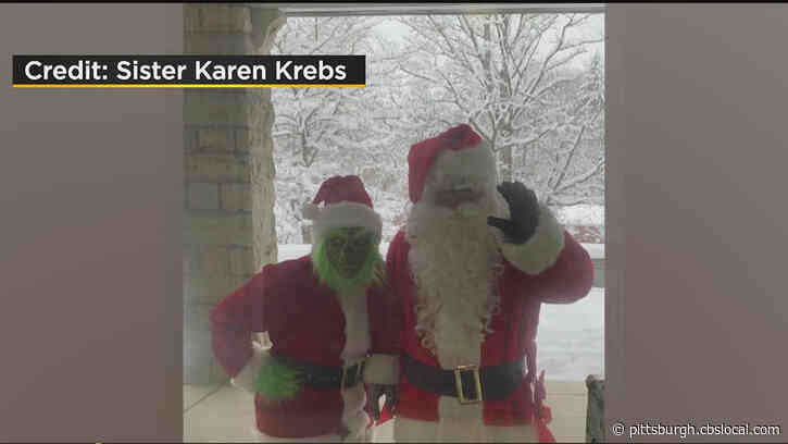 Santa Claus And The Grinch Surprise Kids In Millvale