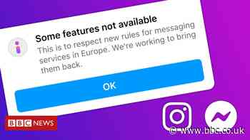 Facebook and Instagram disable features in Europe