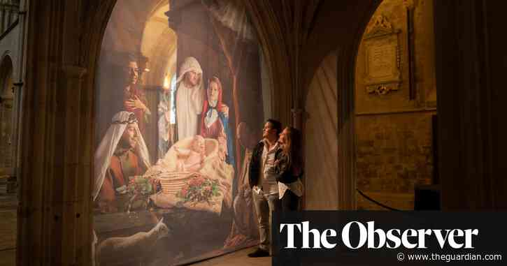 Come and behold them: UK Covid heroes star in a real-life nativity scene