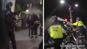 Boston Police Excitedly Pepper Spray, Strike Protesters
