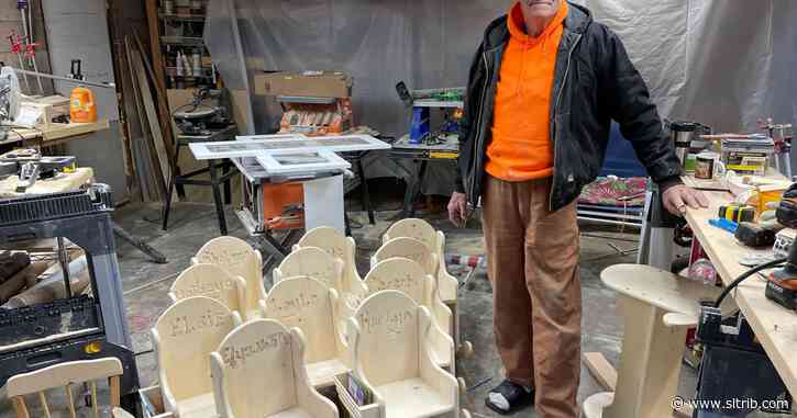 Utah woodworker makes chairs for kids in need