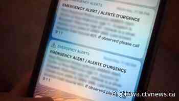 System error responsible for repeat Ottawa Amber Alert: OPP