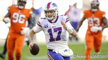 Bills' Josh Allen throws for and runs for multiple scores