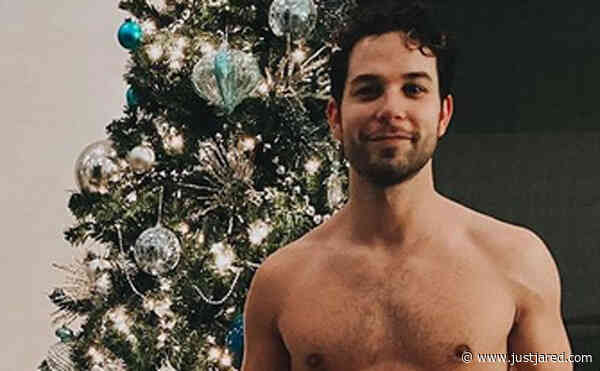 Skylar Astin Covers Up with Just a Present While Celebrating Chanukah in His Birthday Suit!