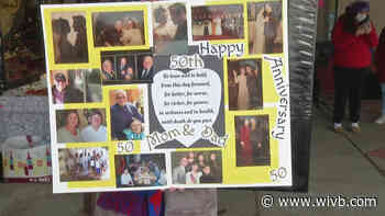 WNY couple celebrates 50th anniversary with 'window visit'