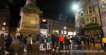 Revellers pictured crowding around Grey's Monument branded 'irresponsible'