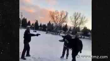 Canadian Cop Pulls Taser on Man Playing Ice Hockey