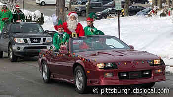 Santa Claus Drives Around Mt. Lebanon In A Convertible