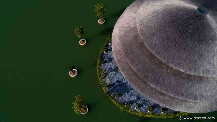 Vo Trong Nghia Architects builds bamboo dome over lakeside restaurant