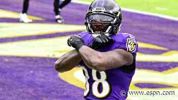Ravens' Bryant scores first TD in over 3 years