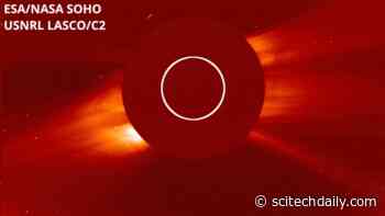 Recently Discovered Comet Seen Flying Past the Sun During Total Solar Eclipse