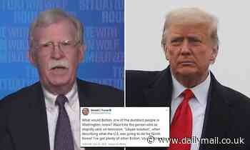 Trump slams John Bolton as 'one of the dumbest people in Washington' - Daily Mail