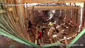 Frachtschiff: Mit diesem Hybrid-Segler soll Fracht umweltfreundlich transportiert werden