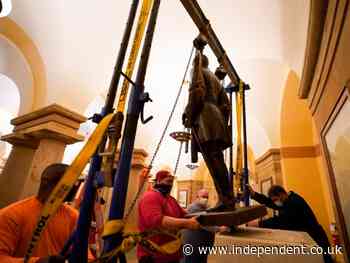 Robert E Lee statue removed from US capitol
