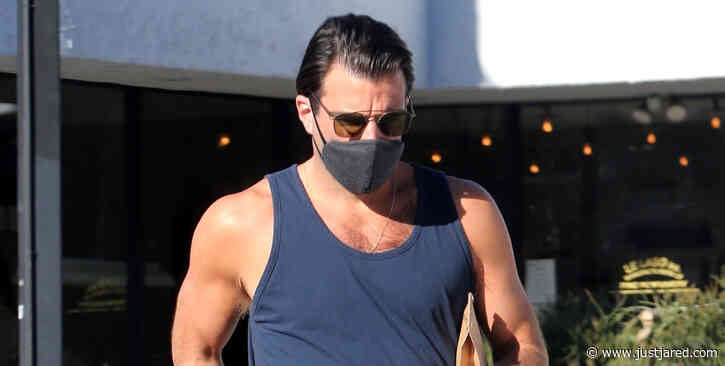 Zachary Quinto Looks Fit in Tank Shirt While Out & About