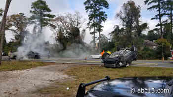 Fiery crash closes FM 1960 in Atascocita - KTRK-TV