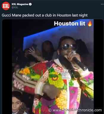 Viral video shows Gucci Mane performing to un-masked crowd at Houston nightclub - Houston Chronicle