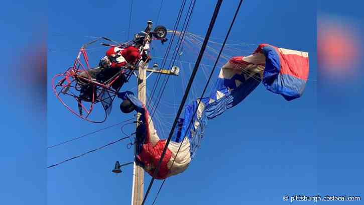 VIDEO: Paragliding Santa Rescued After Crashing Into Power Lines