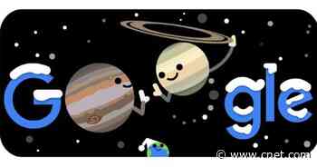 Google Doodle celebrates great conjunction of Jupiter and Saturn     - CNET