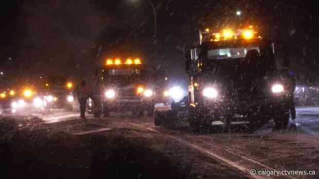 Calgary road crews at the ready ahead of blast of wintry weather