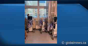 Coronavirus: Edmonton ICU doctor shares photo of dwindling ventilator supply