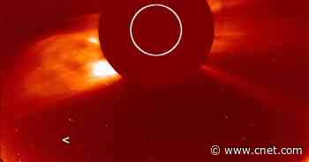 Sneaky comet photo-bombed the total solar eclipse before disintegrating     - CNET