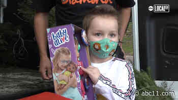 Young girl battling cancer is showered with holiday cheer