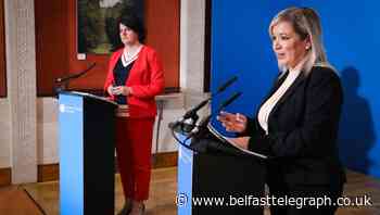 Northern Ireland leaders enjoy press briefing with a difference