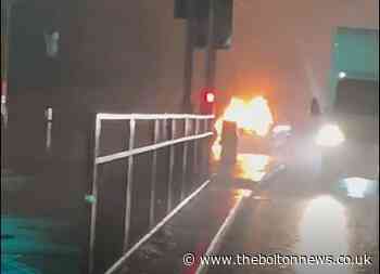 Car fire on Bury Road