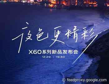 Vivo X60 smartphone is launching December 29th