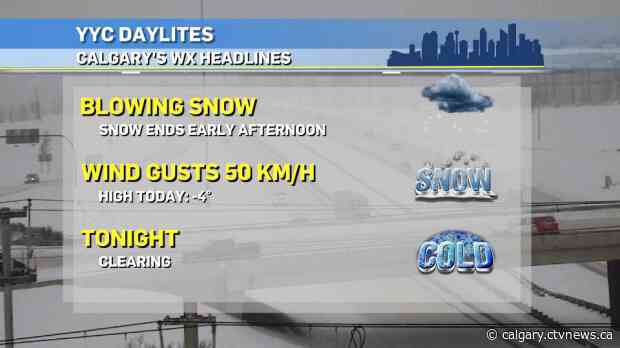 Cold replaces the snow Tuesday evening, icy but white Christmas on the way