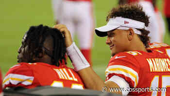 Patrick Mahomes explains why Tyreek Hill was drinking pickle juice during Chiefs' matchup with Saints